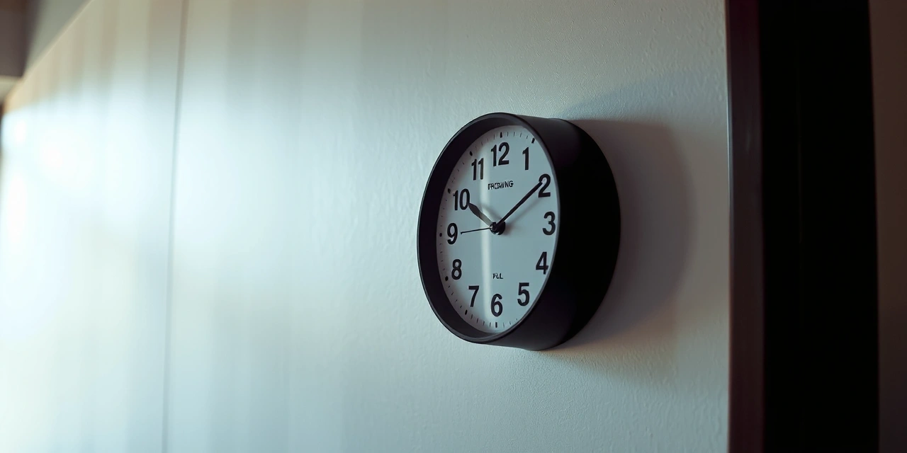 Reloj simbolizando el horario laboral y las políticas de tiempo